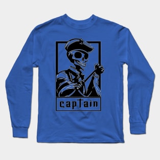 Skeleton pirate captain Long Sleeve T-Shirt